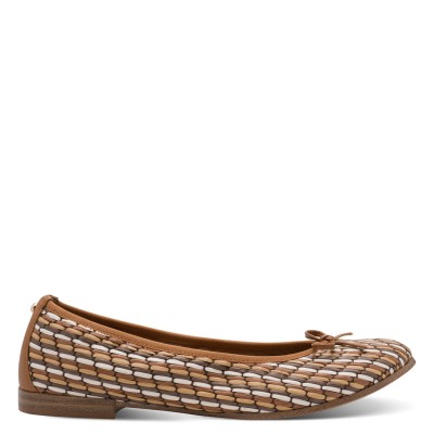Tamaris 1-22134-46-392 Cognac Comb Γυναικείες Μπαλαρίνες