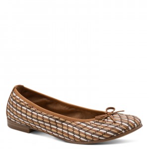 Tamaris 1-22134-46-392 Cognac Comb Γυναικείες Μπαλαρίνες