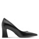 Tamaris 1-22427-43-003 Black Leather Pumps