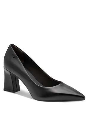 Tamaris 1-22427-43-003 Black Leather Pumps