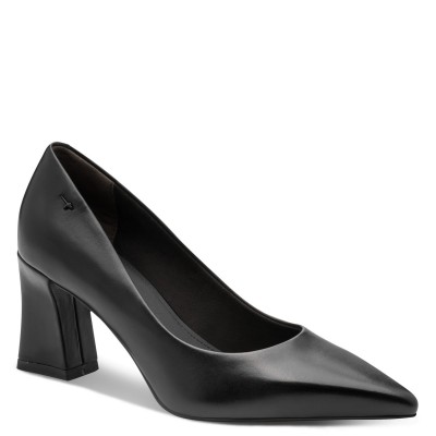 Tamaris 1-22427-43-003 Black Leather Pumps