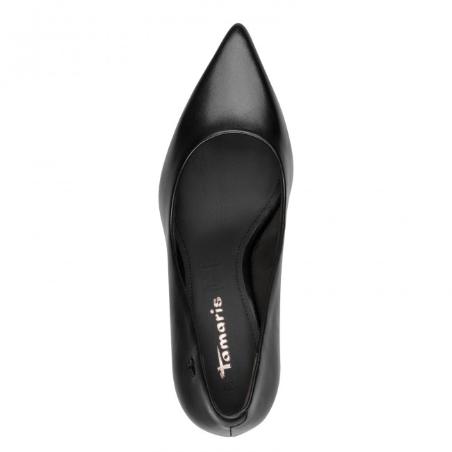 Tamaris 1-22427-43-003 Black Leather Pumps