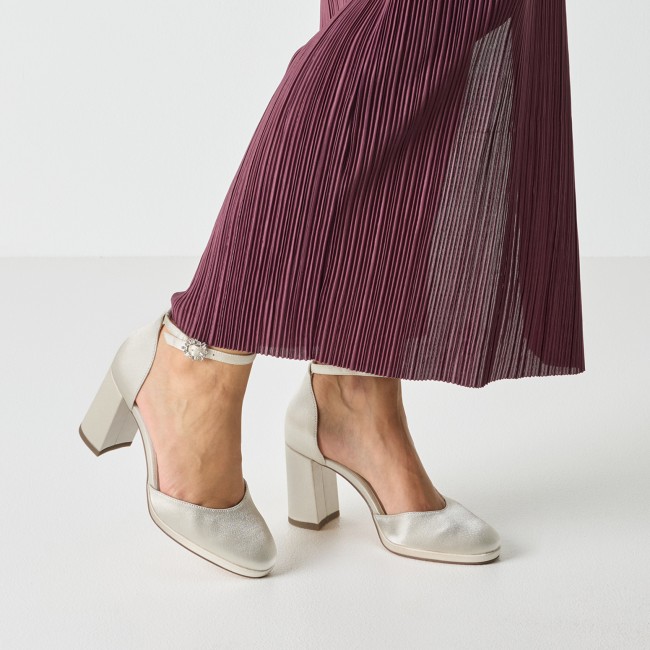 Tamaris 1-22463-45 229 Pearl Γυναικείες Ανοιχτές Γόβες