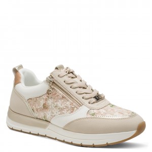 Tamaris 1-23732-41-486 Beige Struct Γυναικεία Sneakers