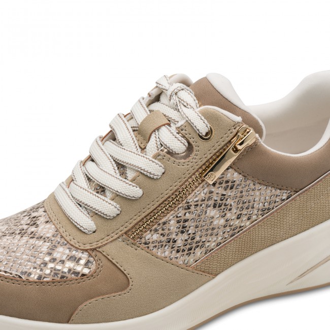 Tamaris 1-23754-45-483 Beige Snake Γυναικεία Sneakers