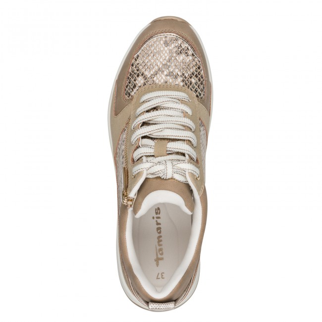 Tamaris 1-23754-45-483 Beige Snake Γυναικεία Sneakers