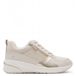 Tamaris 1-23754-45-485 Ivory/Gold Γυναικεία Sneakers