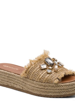 Tamaris 1-27214-46-400 Beige Γυναικεία Mules