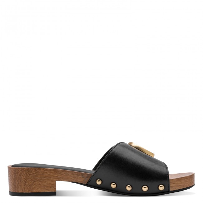 Tamaris 1-27312-46-001 Black Leather Γυναικεία Mules