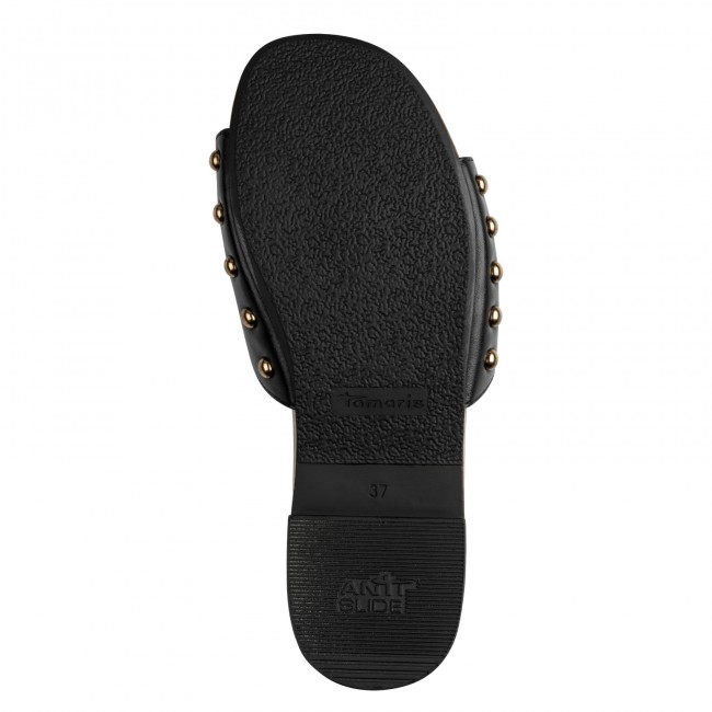 Tamaris 1-27312-46-001 Black Leather Γυναικεία Mules
