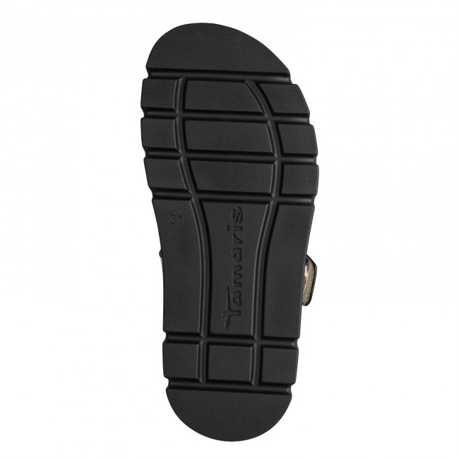 Tamaris 1-27412-46-102 Cow Print Γυναικεία Flatform Sandals