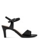 Tamaris 1-28008-42-020 Black Γυναικεία Πέδιλα με Τακούνι