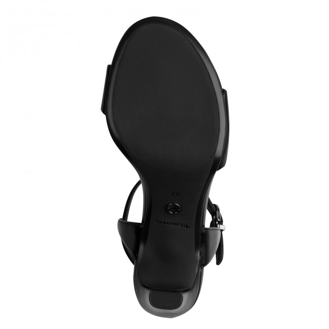Tamaris 1-28008-42-020 Black Γυναικεία Πέδιλα με Τακούνι