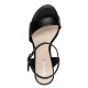 Tamaris 1-28008-42-020 Black Γυναικεία Πέδιλα με Τακούνι