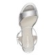 Tamaris 1-28008-42-941 Silver Γυναικεία Πέδιλα με Τακούνι