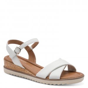 Tamaris 1-28106-42-100 White Γυναικείες Πλατφόρμες