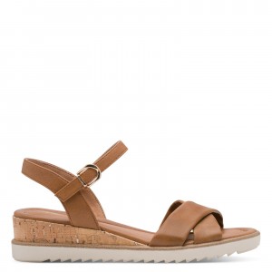 Tamaris 1-28106-42-305 Cognac Γυναικείες Πλατφόρμες