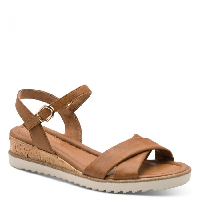 Tamaris 1-28106-42-305 Cognac Γυναικείες Πλατφόρμες