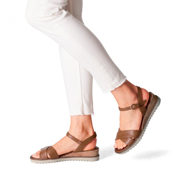 Tamaris 1-28106-42-305 Cognac Γυναικείες Πλατφόρμες