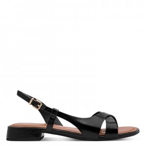 Tamaris 1-28123-46-001 Black Γυναικεία Πέδιλα