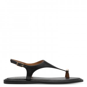 Tamaris 1-28142-46-003 Black Leather Γυναικεία Πέδιλα