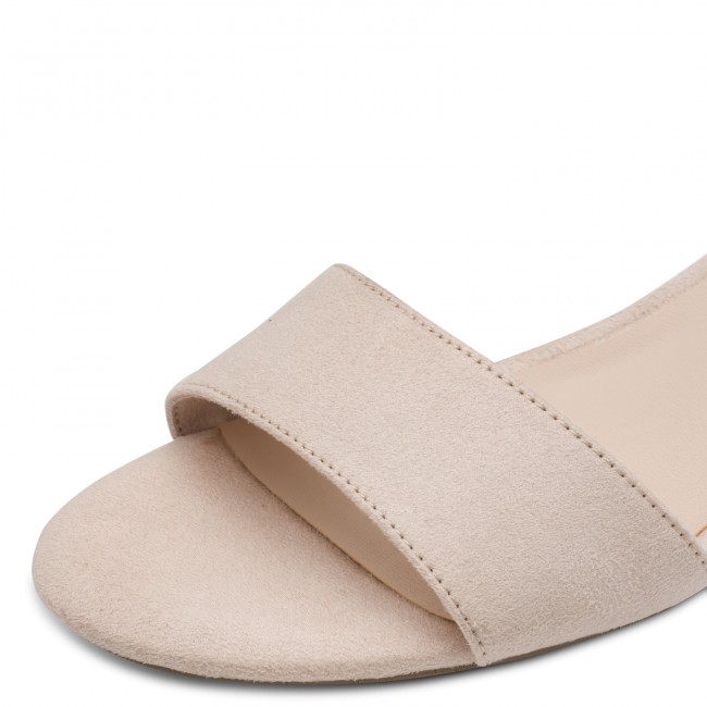 Tamaris 1-28201-42-251 Nude Γυναικεία Πέδιλα με Τακούνι