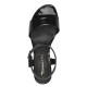 Tamaris 1-28249-42-018 Black Patent Γυναικεία Πέδιλα με Τακούνι