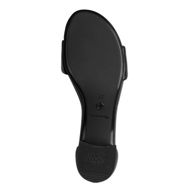 Tamaris 1-28295-42-020 Black Matt Γυναικεία Πέδιλα με Τακούνι