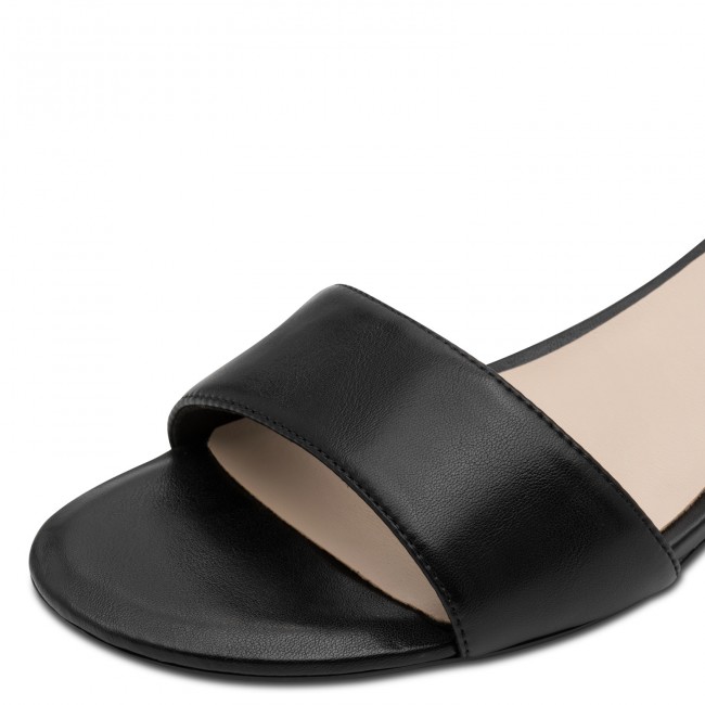 Tamaris 1-28295-42-020 Black Matt Γυναικεία Πέδιλα με Τακούνι