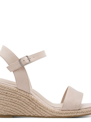 Tamaris 1-28300-42-251 Beige Γυναικείες Πλατφόρμες