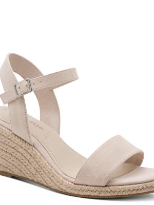 Tamaris 1-28300-42-251 Beige Γυναικείες Πλατφόρμες