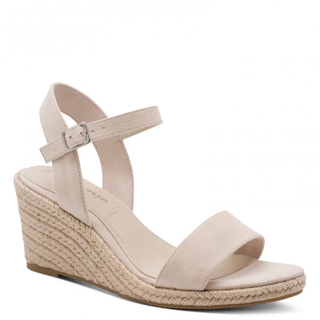 Tamaris 1-28300-42-251 Beige Γυναικείες Πλατφόρμες