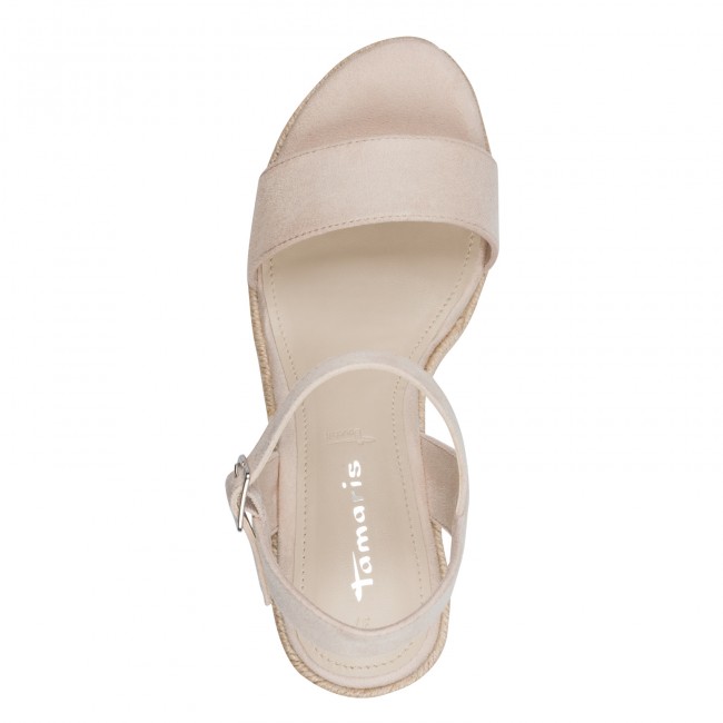 Tamaris 1-28300-42-251 Beige Γυναικείες Πλατφόρμες