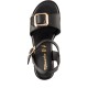 Tamaris 1-28303-46-003 Black Leather Γυναικεία Πέδιλα με Τακούνι