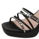 Tamaris 1-28307-46-001 Black Γυναικεία Πέδιλα με Τακούνι