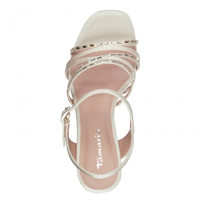 Tamaris 1-28307-46-229 Pearl Γυναικεία Πέδιλα με Τακούνι