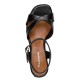 Tamaris 1-28313-44-003 Black Leather Γυναικεία Πέδιλα με Τακούνι