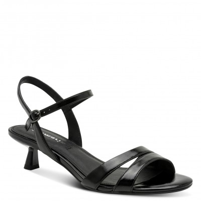 Tamaris 1-28314-46-001 Black Γυναικεία Πέδιλα με Τακούνι