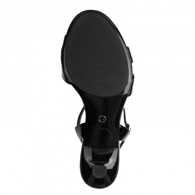 Tamaris 1-28314-46-001 Black Γυναικεία Πέδιλα με Τακούνι