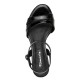 Tamaris 1-28314-46-001 Black Γυναικεία Πέδιλα με Τακούνι