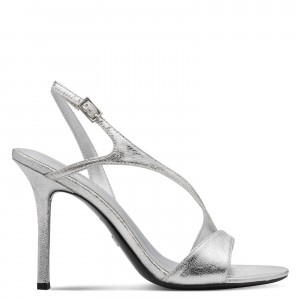 Tamaris 1-28321-46-941 Silver Γυναικεία Πέδιλα με Τακούνι