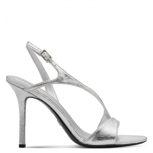 Tamaris 1-28321-46-941 Silver Γυναικεία Πέδιλα με Τακούνι