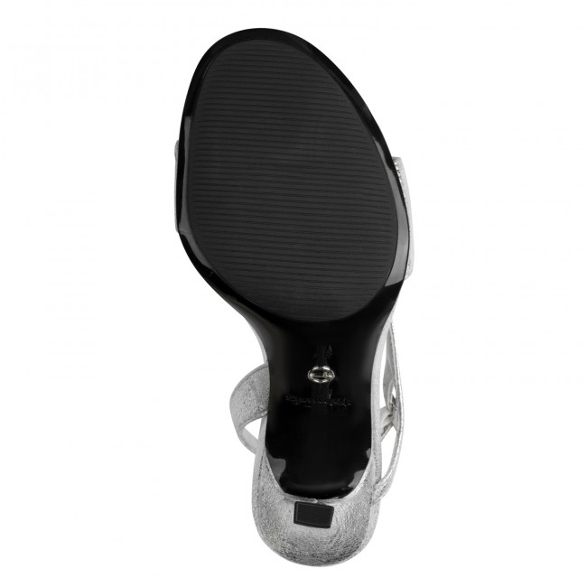 Tamaris 1-28321-46-941 Silver Γυναικεία Πέδιλα με Τακούνι