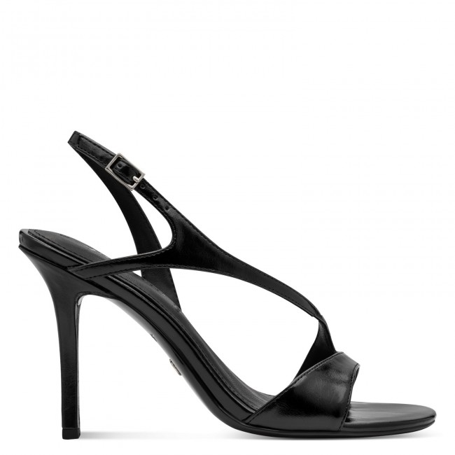Tamaris 1-28322-46-001 Black Γυναικεία Πέδιλα με Τακούνι