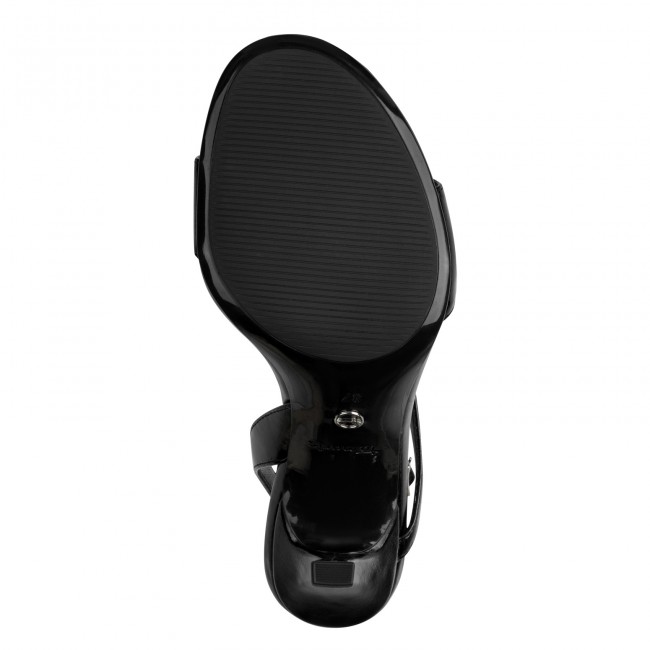 Tamaris 1-28322-46-001 Black Γυναικεία Πέδιλα με Τακούνι