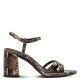 Tamaris 1-28327-46-386 Brown Snake Γυναικεία Πέδιλα με Τακούνι