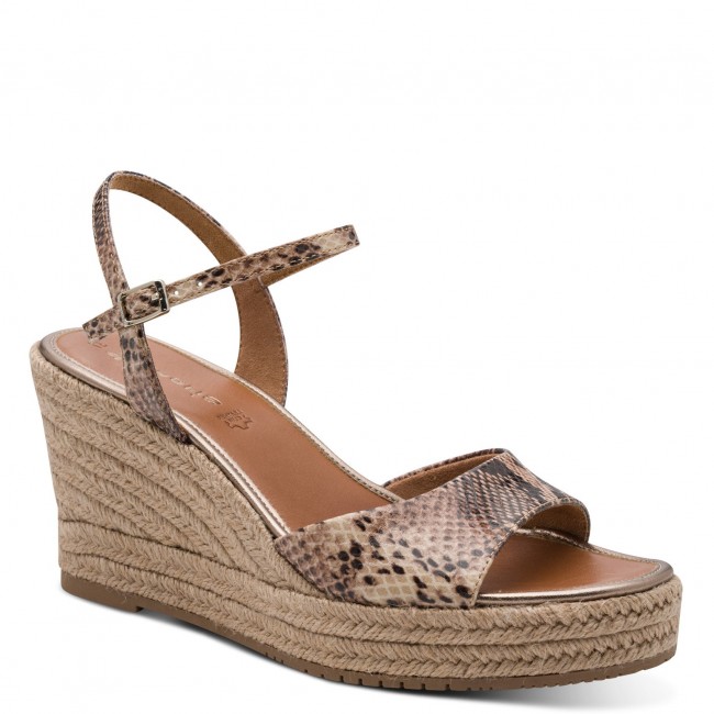 Tamaris 1-28336-46-386 Brown Snake Γυναικείες Πλατφόρμες
