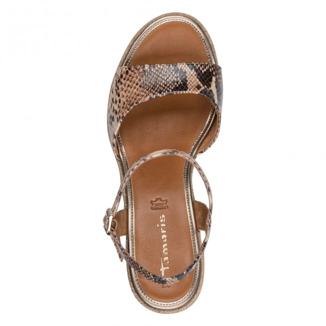 Tamaris 1-28336-46-386 Brown Snake Γυναικείες Πλατφόρμες