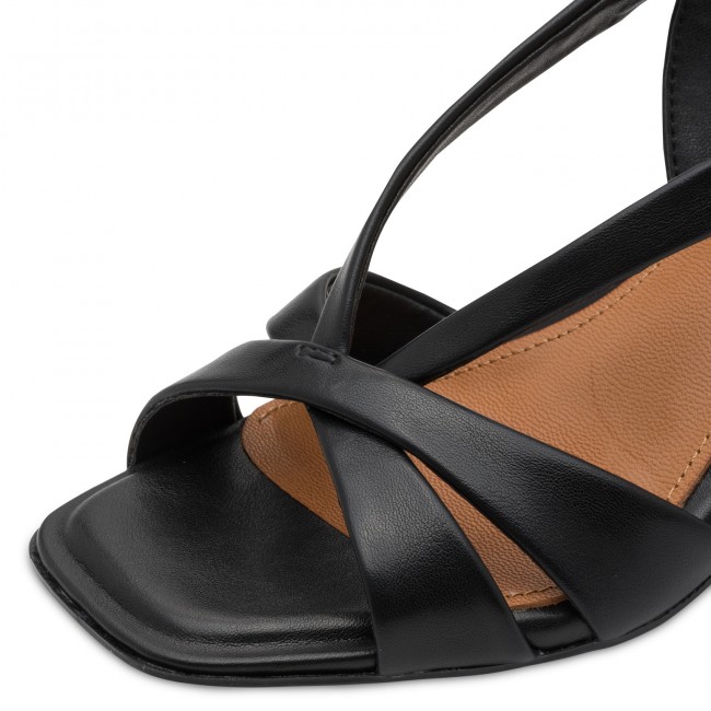 Tamaris 1-28339-46-020 Black Γυναικεία Πέδιλα με Τακούνι