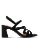 Tamaris 1-28340-46-004 Black Γυναικεία Πέδιλα με Τακούνι